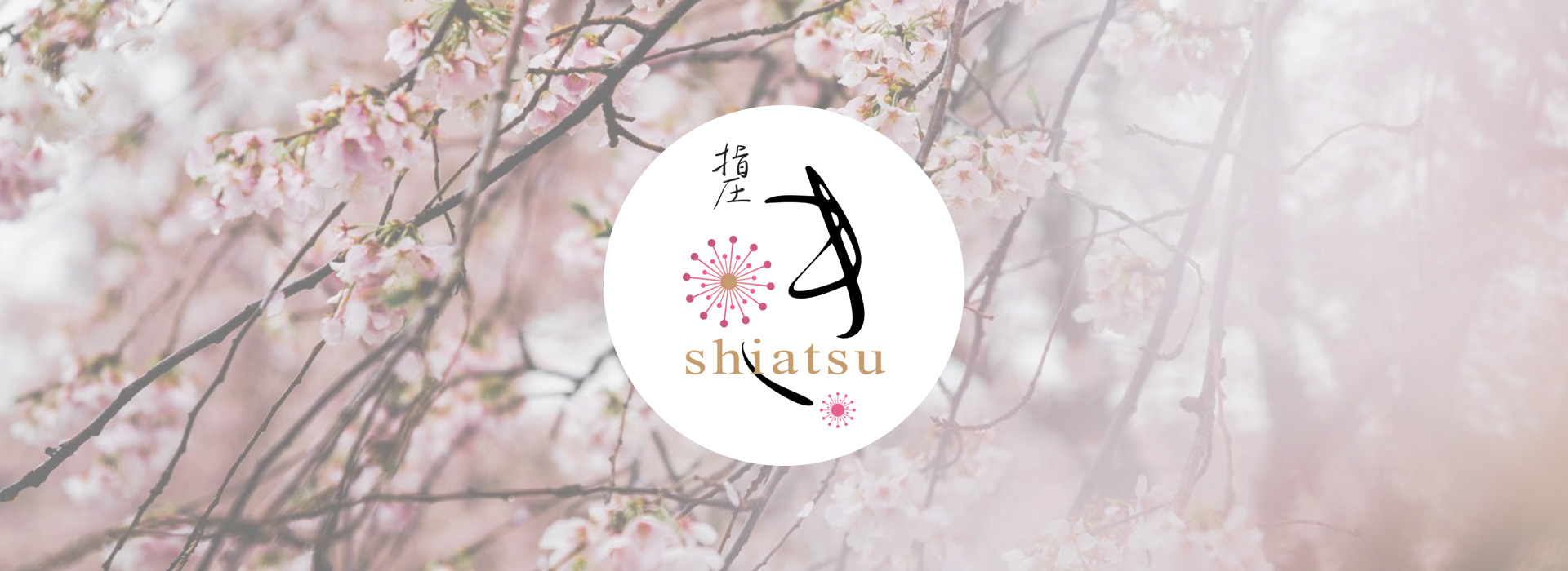 photo zen de cerisier du Japon avec le logo de Ki No Shiatsu